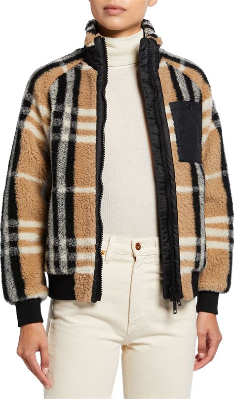 Burberry Lambeth Check Teddy Jacket 